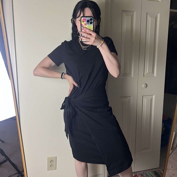 NWT Dolan Black Tie Dress Size Small - Picture 2 of 7